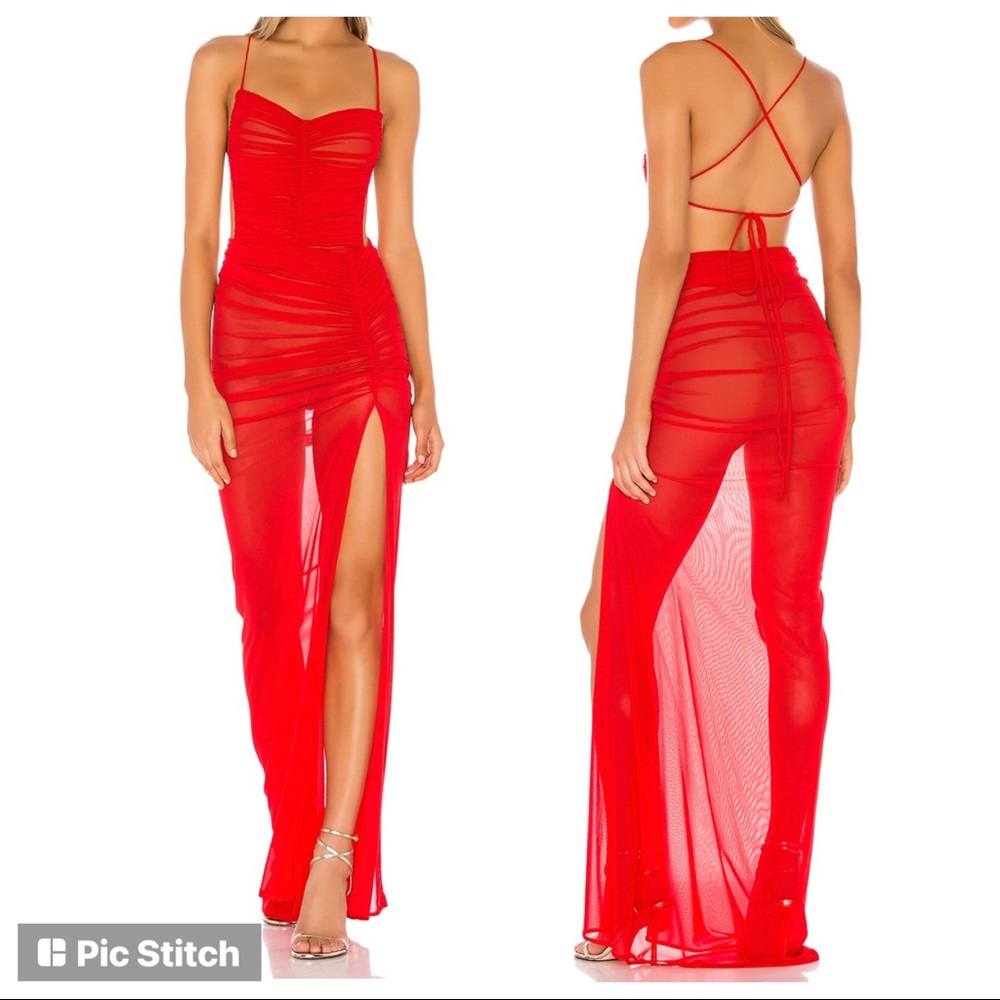 X Revolve Michael Costello Gown